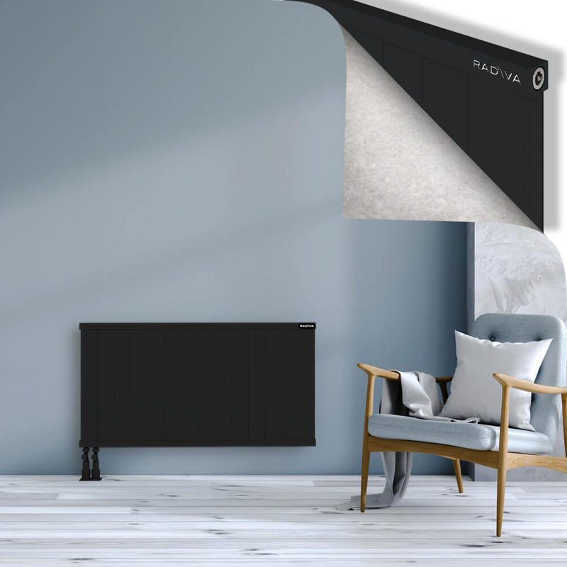RIO Dekoratif Alüminyum Radyatör 600x1404 Siyah