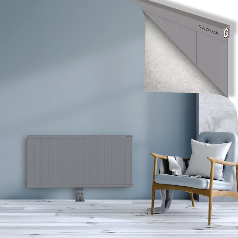 RIO Dekoratif Alüminyum Radyatör 600x1504 Gri