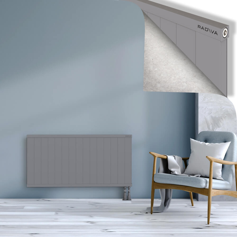 RIO Dekoratif Alüminyum Radyatör 600x1504 Gri