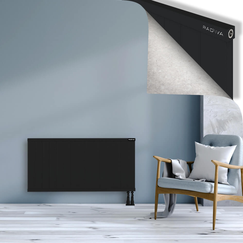 RIO Dekoratif Alüminyum Radyatör 600x1504 Siyah