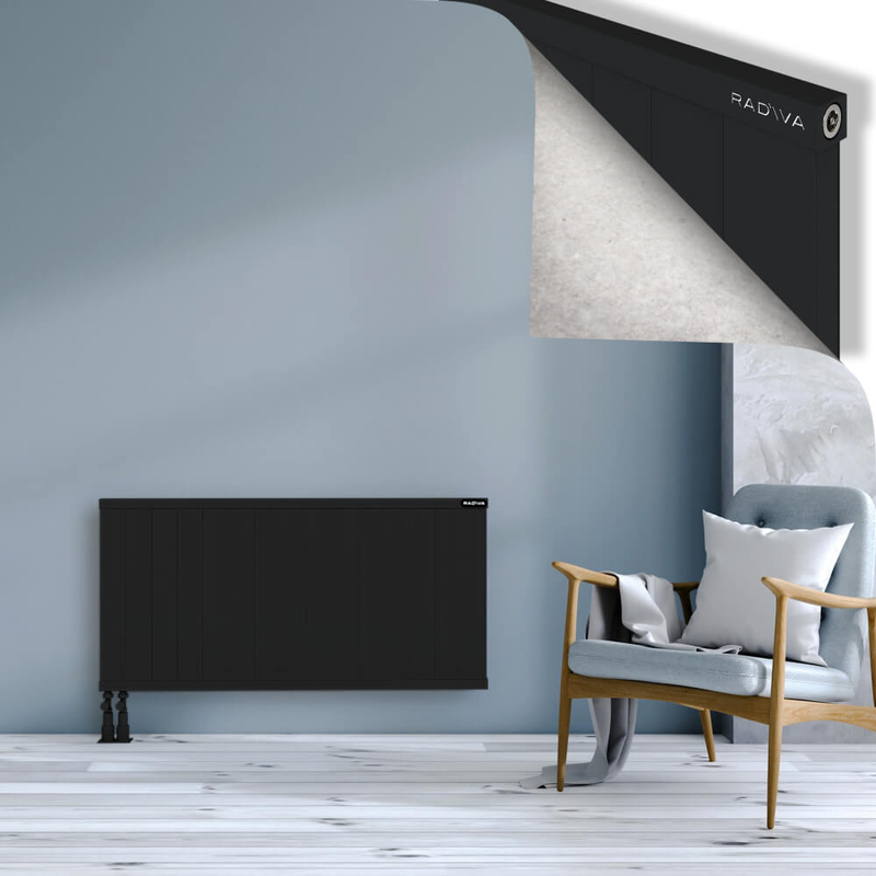 RIO Dekoratif Alüminyum Radyatör 600x1504 Siyah