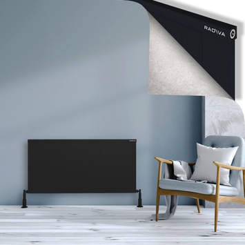Radiva - Rio Dekoratif Alüminyum Radyatör 600x1504 Siyah