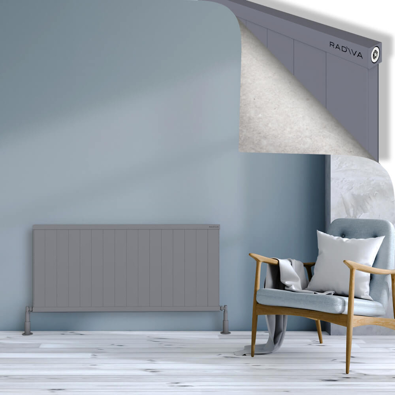 RIO Dekoratif Alüminyum Radyatör 600x1604 Gri
