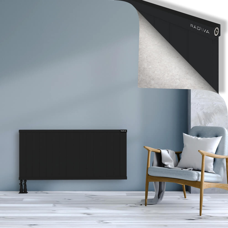 RIO Dekoratif Alüminyum Radyatör 600x1604 Siyah