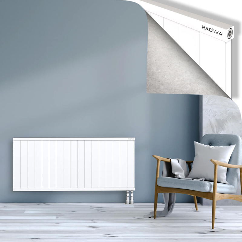 RIO Dekoratif Alüminyum Radyatör 600x1704 Beyaz