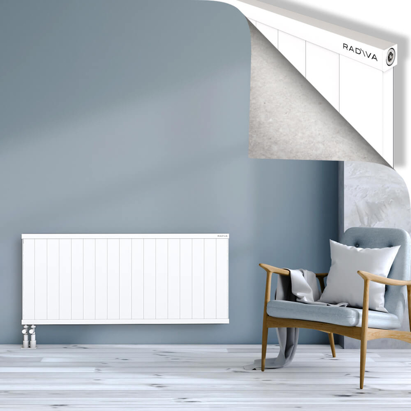 RIO Dekoratif Alüminyum Radyatör 600x1704 Beyaz
