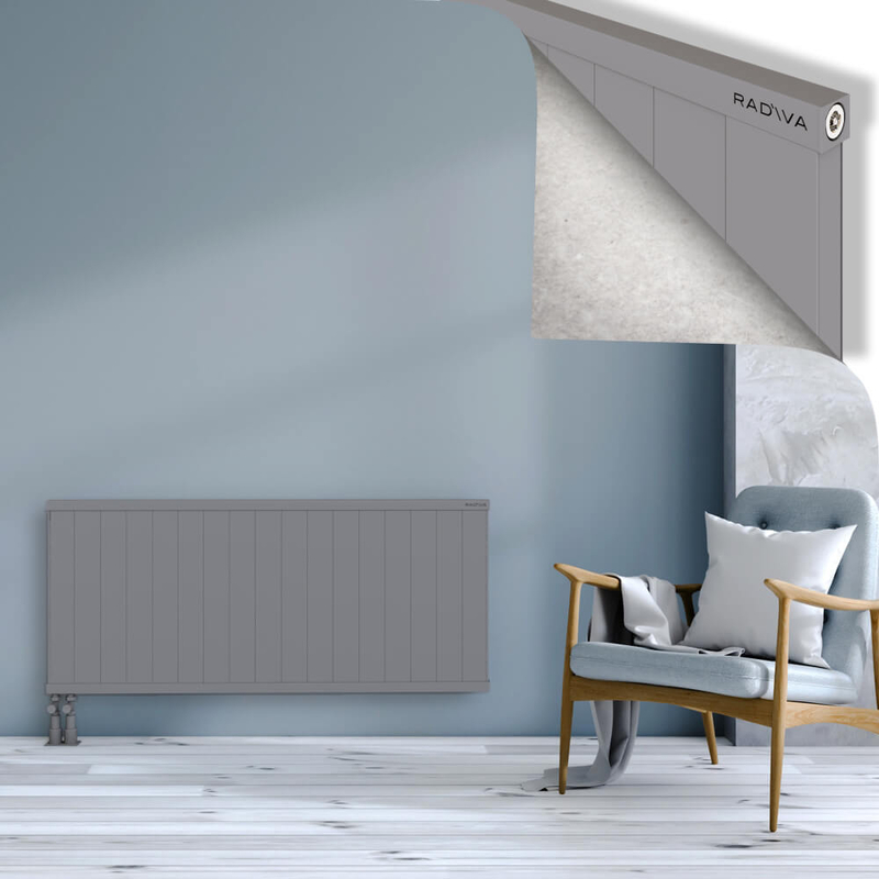 RIO Dekoratif Alüminyum Radyatör 600x1704 Gri