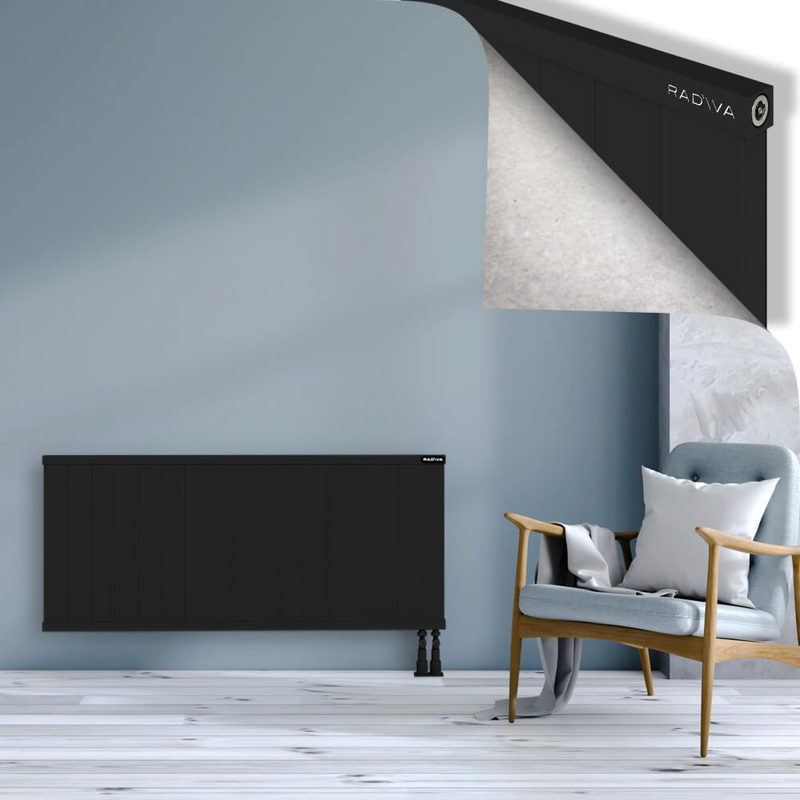 RIO Dekoratif Alüminyum Radyatör 600x1704 Siyah