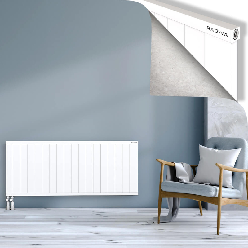 RIO Dekoratif Alüminyum Radyatör 600x1804 Beyaz