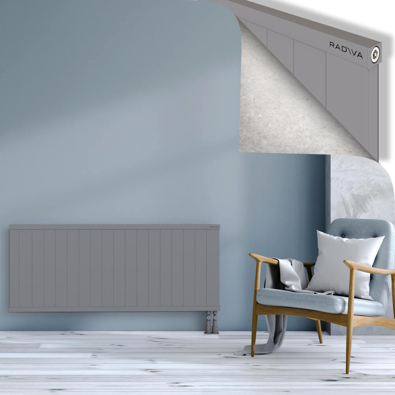RIO Dekoratif Alüminyum Radyatör 600x1804 Gri