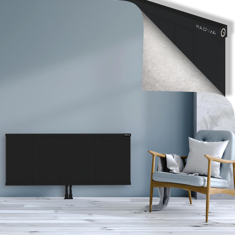 RIO Dekoratif Alüminyum Radyatör 600x1804 Siyah