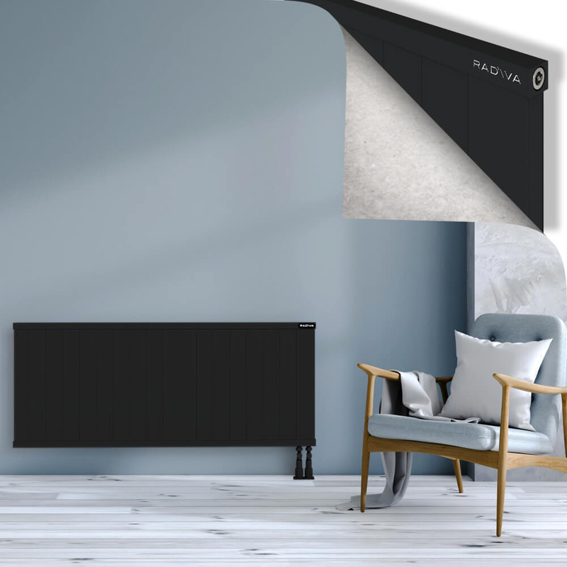 RIO Dekoratif Alüminyum Radyatör 600x1804 Siyah
