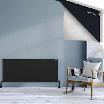 Radiva - Rio Dekoratif Alüminyum Radyatör 600x1804 Siyah