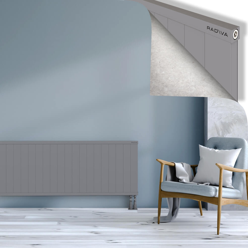 RIO Dekoratif Alüminyum Radyatör 600x1904 Gri