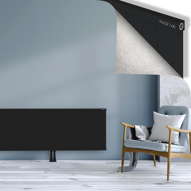 RIO Dekoratif Alüminyum Radyatör 600x2204 Siyah