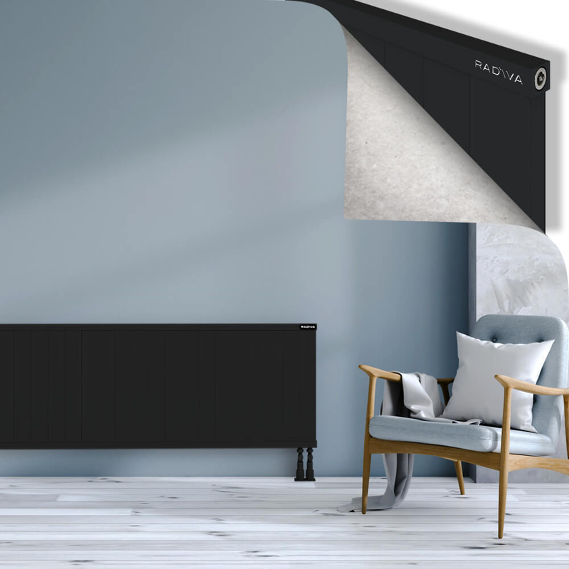 RIO Dekoratif Alüminyum Radyatör 600x2204 Siyah