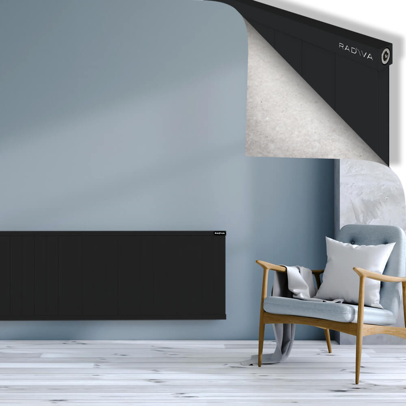 RIO Dekoratif Alüminyum Radyatör 600x2204 Siyah