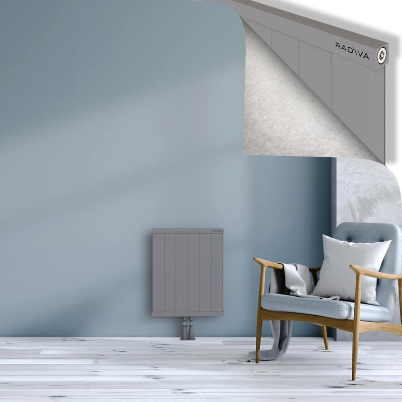 RIO Dekoratif Alüminyum Radyatör 600x604 Gri