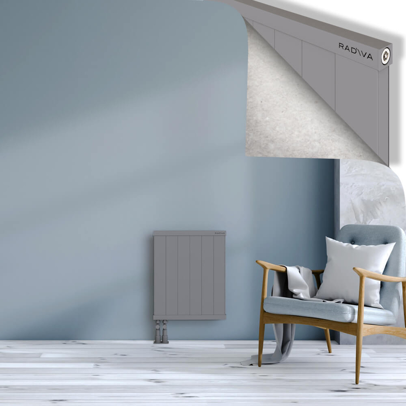 RIO Dekoratif Alüminyum Radyatör 600x604 Gri