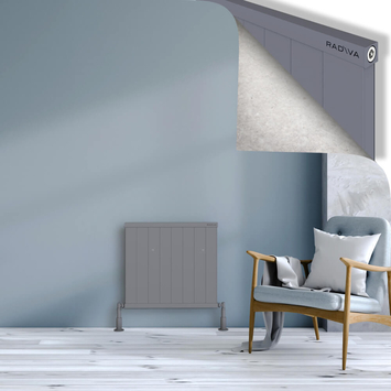 Radiva - Rio Dekoratif Alüminyum Radyatör 600x804 Gri