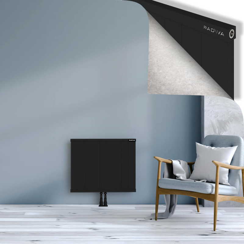 RIO Dekoratif Alüminyum Radyatör 600x904 Siyah