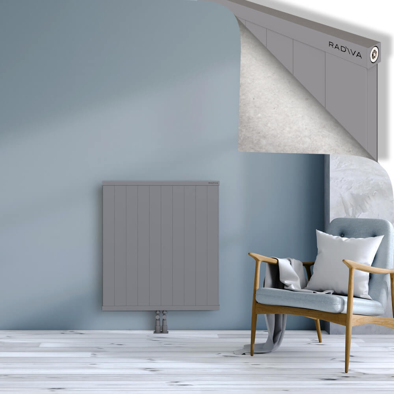 RIO Dekoratif Alüminyum Radyatör 900x1004 Gri