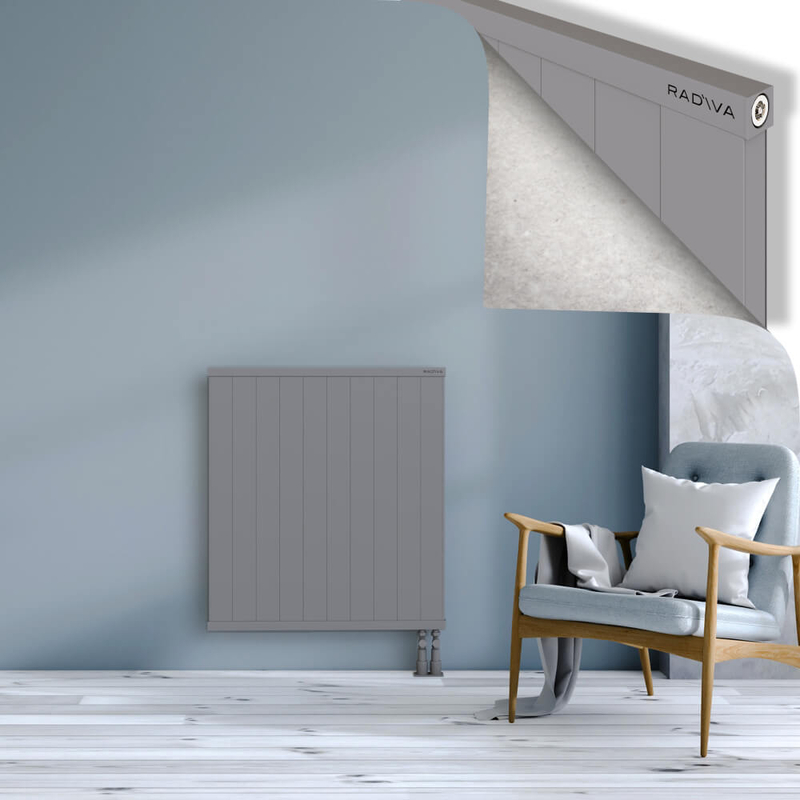 RIO Dekoratif Alüminyum Radyatör 900x1004 Gri