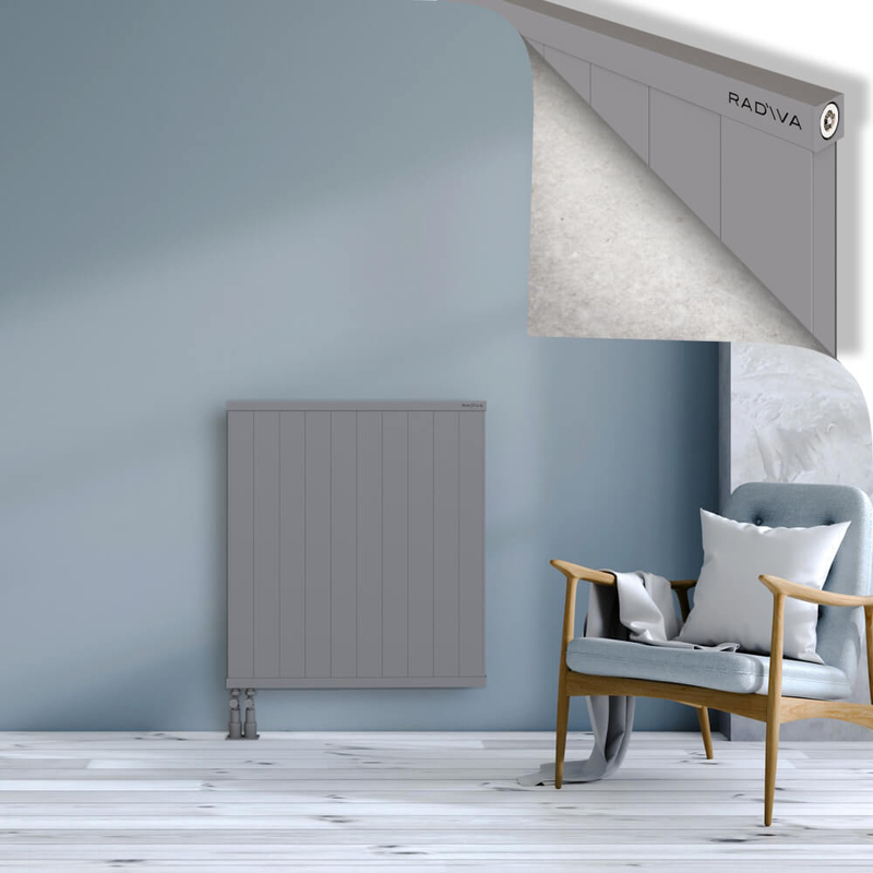 RIO Dekoratif Alüminyum Radyatör 900x1004 Gri