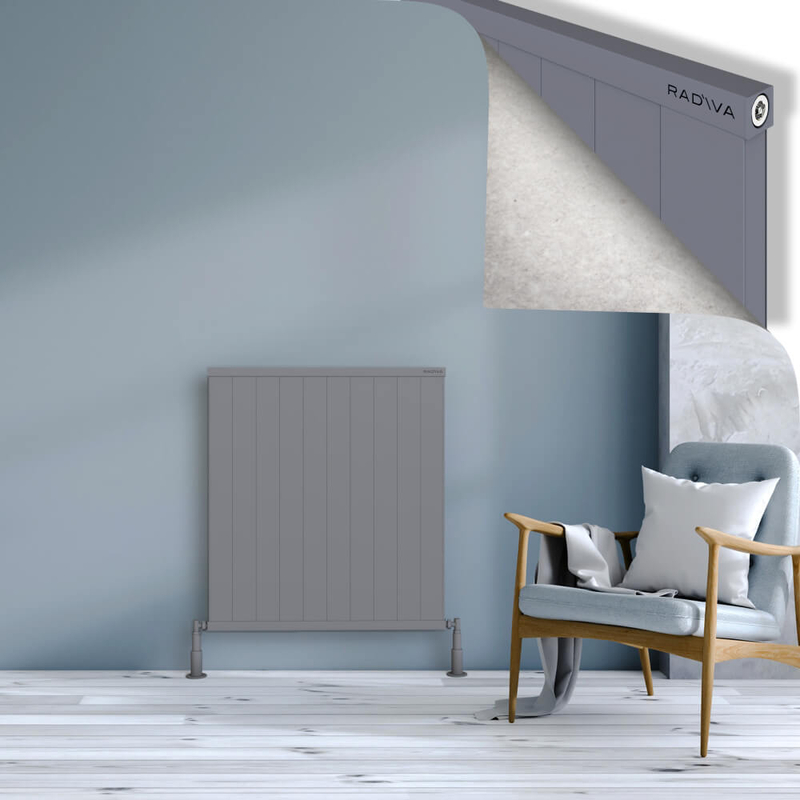 RIO Dekoratif Alüminyum Radyatör 900x1004 Gri