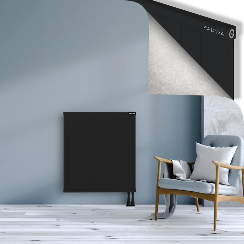 RIO Dekoratif Alüminyum Radyatör 900x1004 Siyah