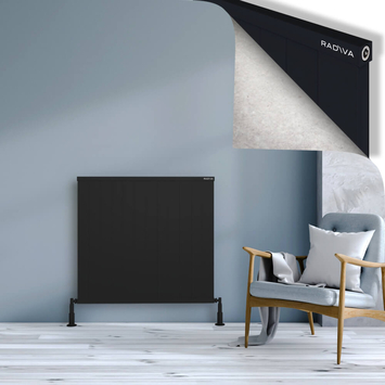 Radiva - Rio Dekoratif Alüminyum Radyatör 900x1204 Siyah