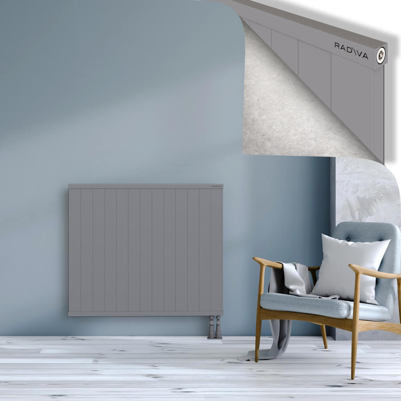 RIO Dekoratif Alüminyum Radyatör 900x1304 Gri
