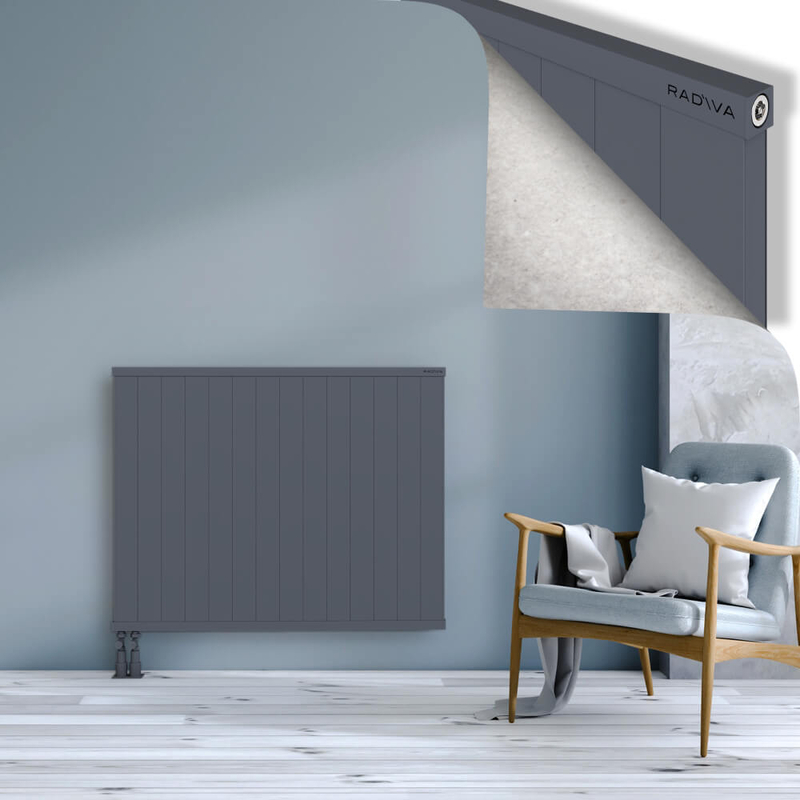 RIO Dekoratif Alüminyum Radyatör 900x1404 Antrasit