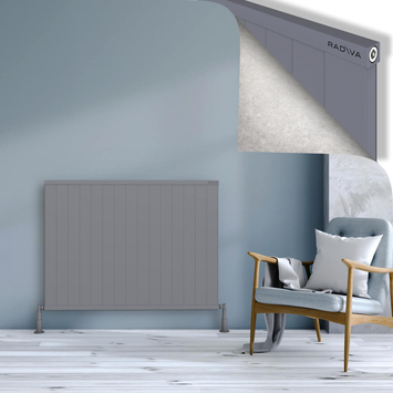 Radiva - Rio Dekoratif Alüminyum Radyatör 900x1504 Gri