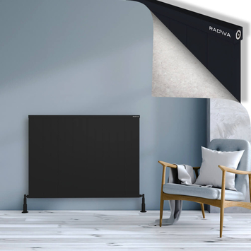 Radiva - Rio Dekoratif Alüminyum Radyatör 900x1504 Siyah