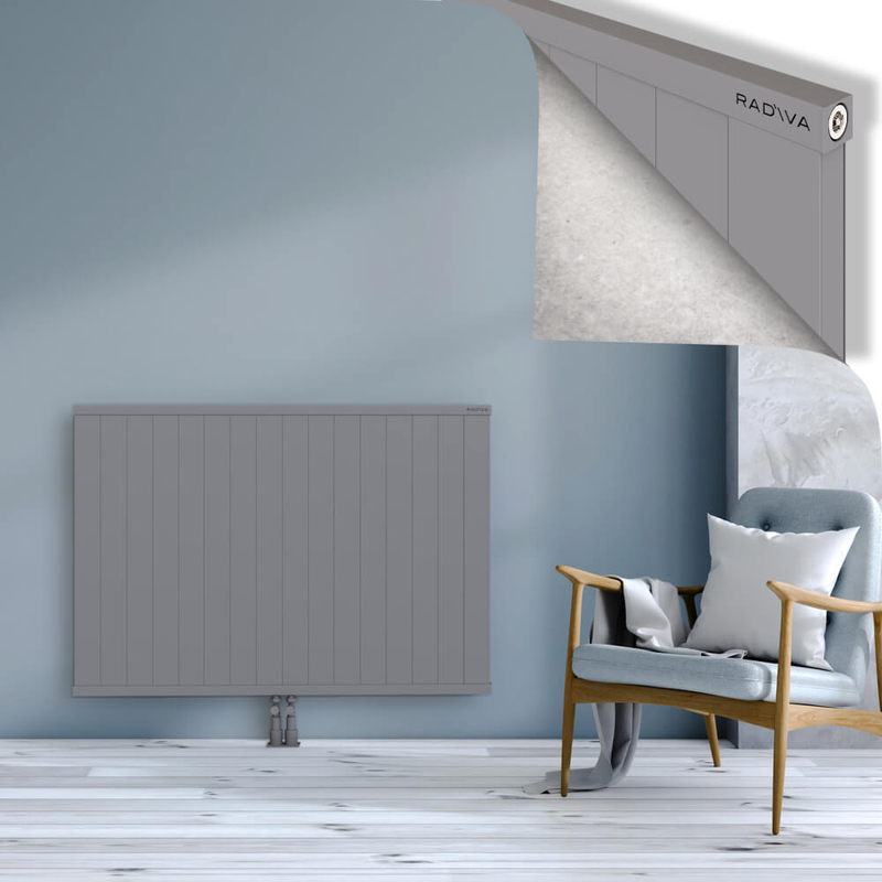RIO Dekoratif Alüminyum Radyatör 900x1604 Gri