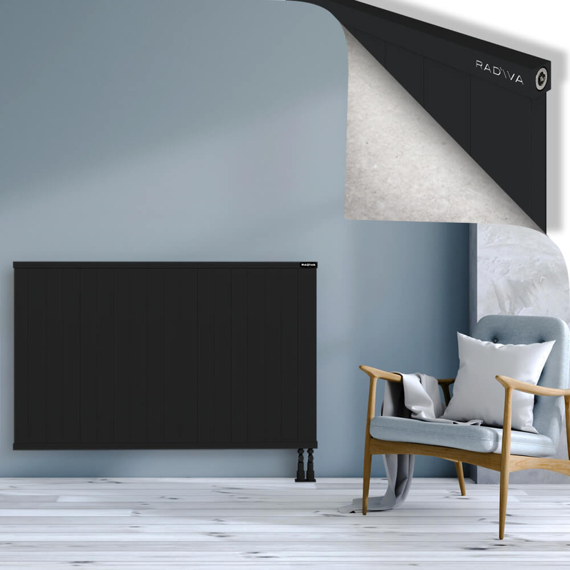 RIO Dekoratif Alüminyum Radyatör 900x1804 Siyah