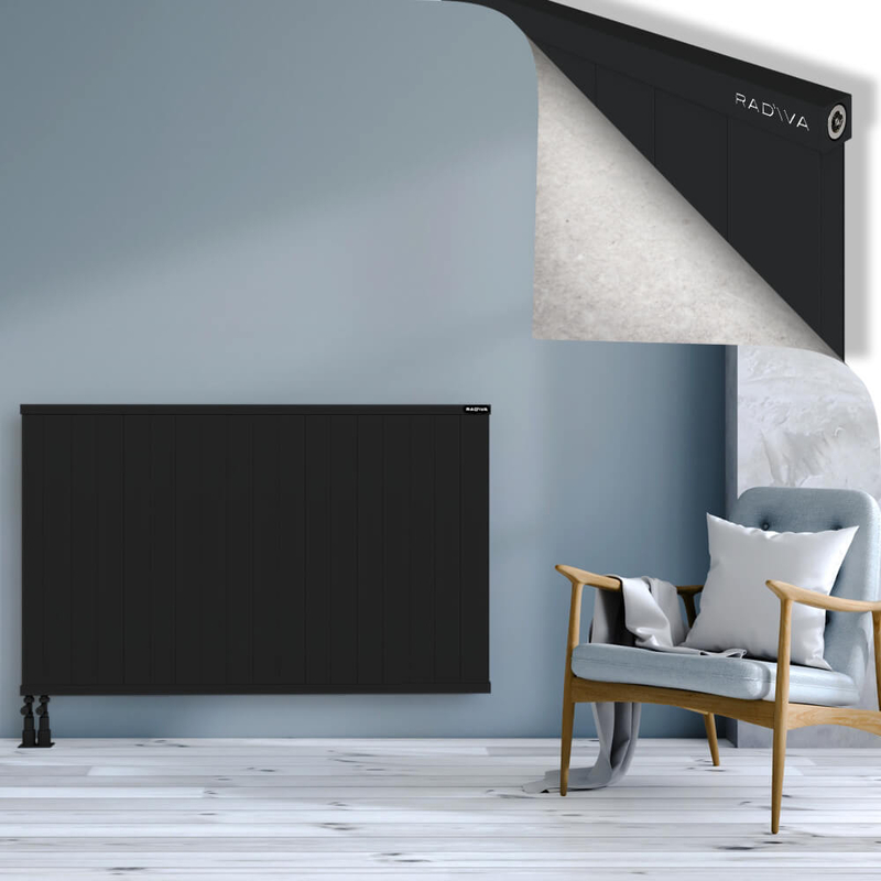 RIO Dekoratif Alüminyum Radyatör 900x1804 Siyah