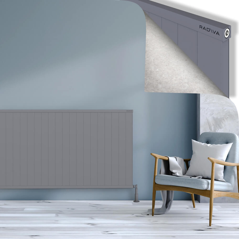 RIO Dekoratif Alüminyum Radyatör 900x2504 Gri