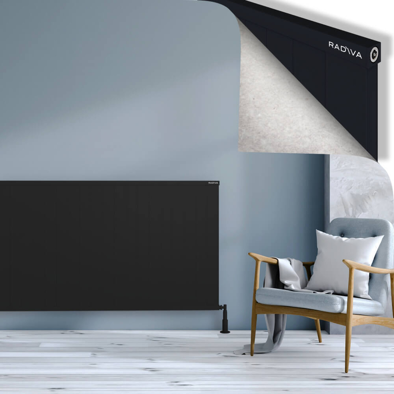 RIO Dekoratif Alüminyum Radyatör 900x2804 Siyah