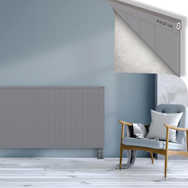 RIO Dekoratif Alüminyum Radyatör 900x2904 Gri