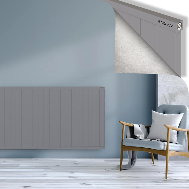 RIO Dekoratif Alüminyum Radyatör 900x2904 Gri