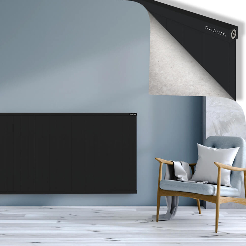 RIO Dekoratif Alüminyum Radyatör 900x2904 Siyah