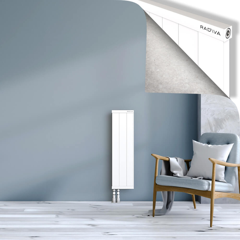 RIO Dekoratif Alüminyum Radyatör 900x304 Beyaz