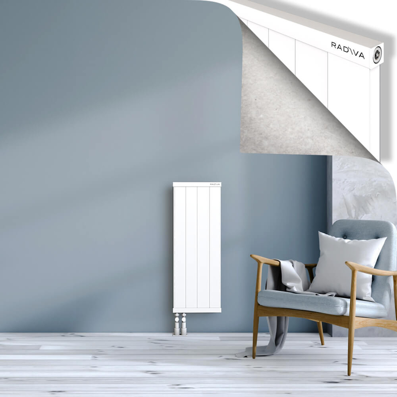 RIO Dekoratif Alüminyum Radyatör 900x404 Beyaz
