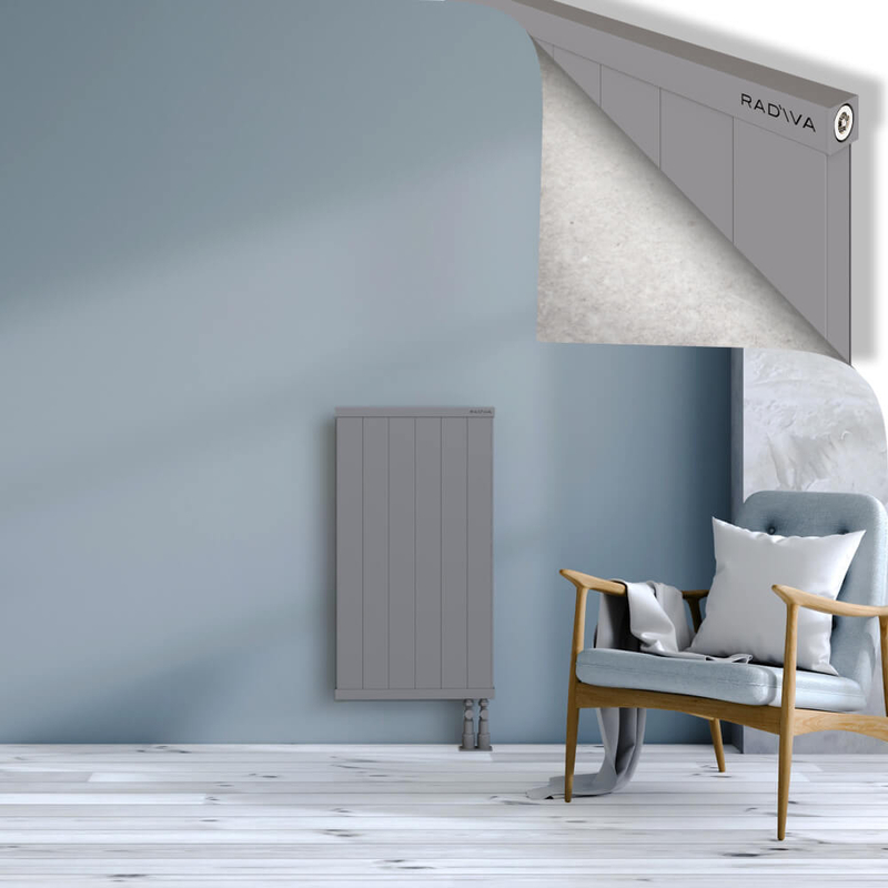 RIO Dekoratif Alüminyum Radyatör 900x604 Gri