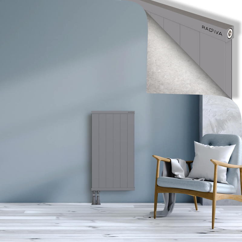 RIO Dekoratif Alüminyum Radyatör 900x604 Gri