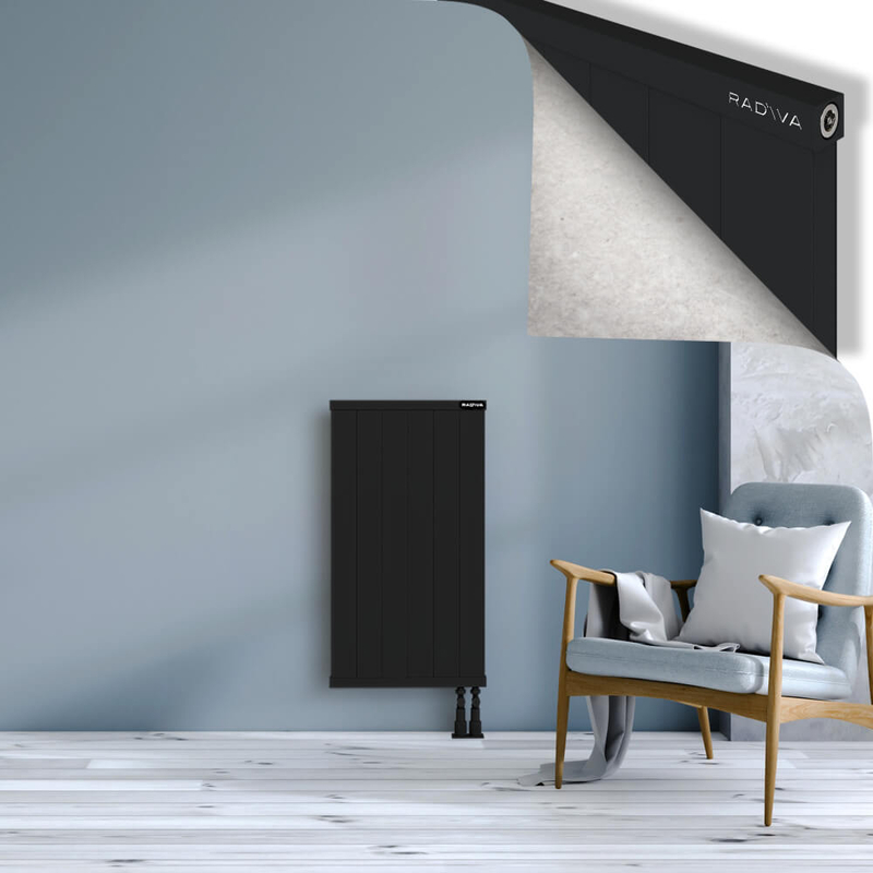 RIO Dekoratif Alüminyum Radyatör 900x604 Siyah