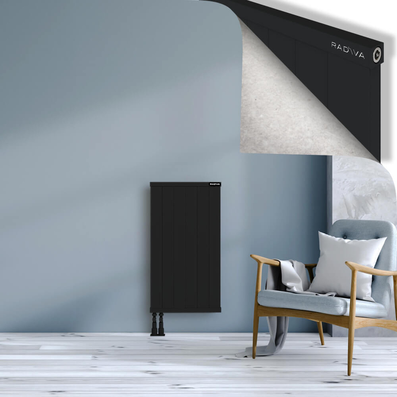 RIO Dekoratif Alüminyum Radyatör 900x604 Siyah