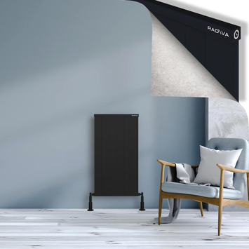 Radiva - Rio Dekoratif Alüminyum Radyatör 900x604 Siyah